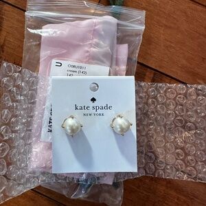 Brand New Kate Spade Earrings - Cream